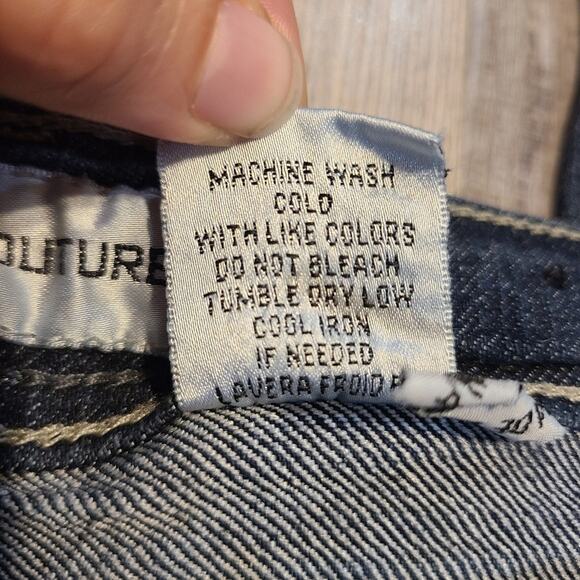 Bb couture size 5 juniors skinny jeans with rhinestone pockets - Picture 6 of 9